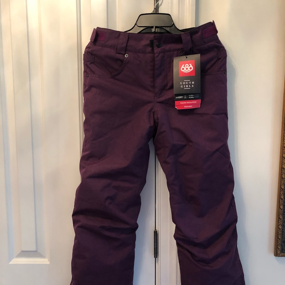 686 girls youth ski pants
